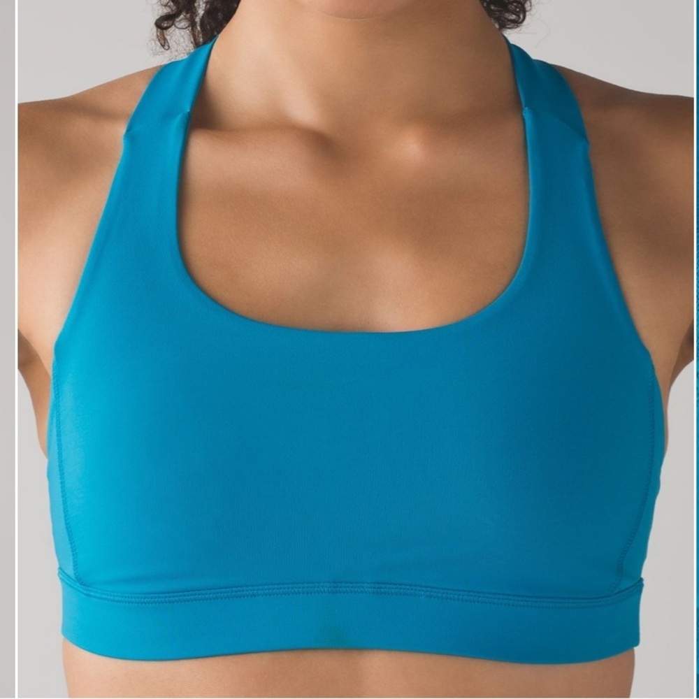 Lululemon Fast Lane Bra Indian Ocean - Picture 3 of 9